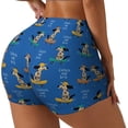 thumbnail image 1 of Balery Skater Dog Printed Workout Shorts for Women Seamless Scrunch Short Gym Yoga Running Sport Active Exercise Fitness Shorts-Large, 1 of 8