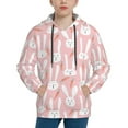 Zufioo Cute Rabbit Carrot Design Hoodies For Boys and Girls,Oversized
