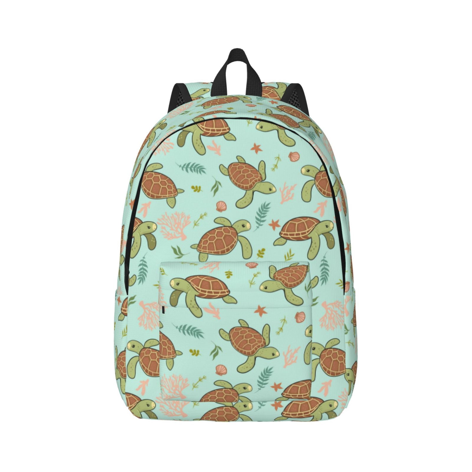 Zeuib Cute Sea Turtles Stylish and Durable Canvas Backpack: Perfect for ...