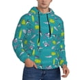 thumbnail image 1 of Zufioo Cute Shark Turtle Design Fleece Comfortable Hoodie for Mens,Sweatshirt for Men,Pullover Hooded Sweatshirt for Men -Small, 1 of 5