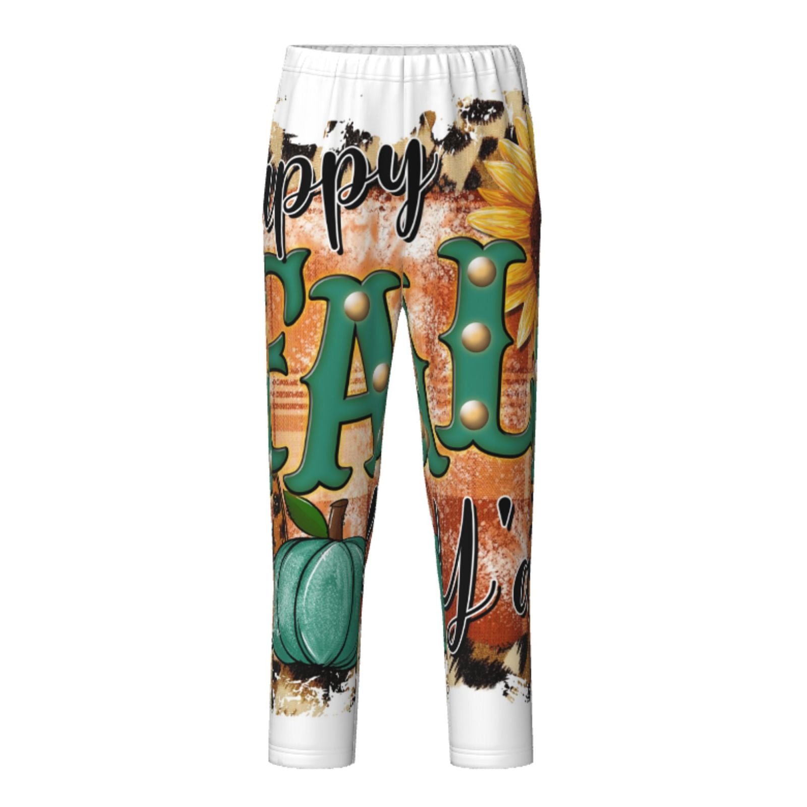 Zeuib Happy Fall Y'All Print Pajama Pants for Girls Boys,PJ Bottoms for ...