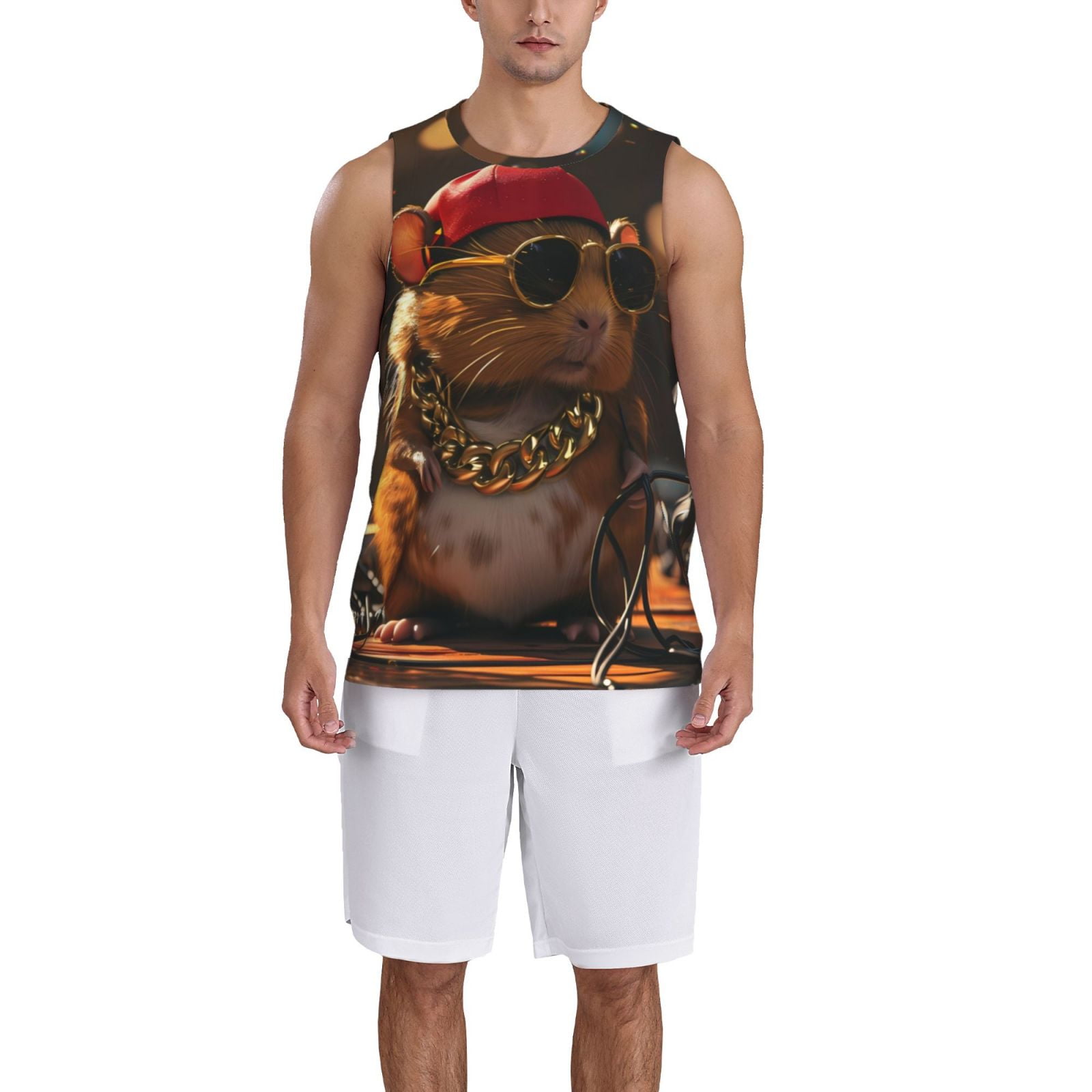 Zeuib Hip-Hop Guinea Pig. Jersey Shirt for Men,Mesh Athletic Practice ...