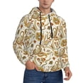 thumbnail image 1 of Zufioo Indian Paisley Design Fleece Comfortable Hoodie for Mens,Sweatshirt for Men,Pullover Hooded Sweatshirt for Men -XX-Large, 1 of 5