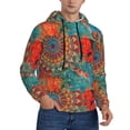 thumbnail image 1 of Zufioo Mandala Colorful Design Fleece Comfortable Hoodie for Mens,Sweatshirt for Men,Pullover Hooded Sweatshirt for Men -Small, 1 of 5