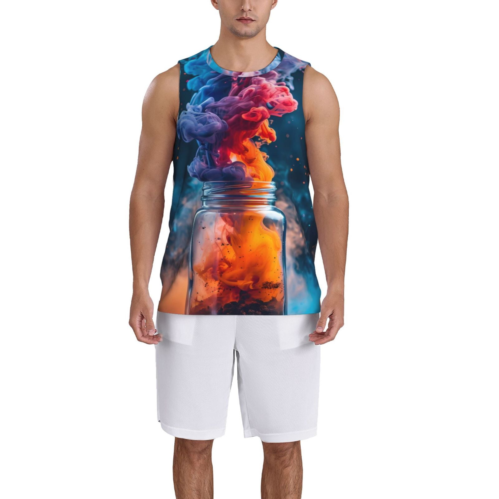 Débardeur Homme Prospirit – Mesh Athlétique – Taille M – Noir – Fitness