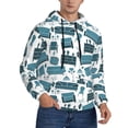 thumbnail image 1 of Zufioo Modern Furniture Design Fleece Comfortable Hoodie for Mens,Sweatshirt for Men,Pullover Hooded Sweatshirt for Men -3X-Large, 1 of 5