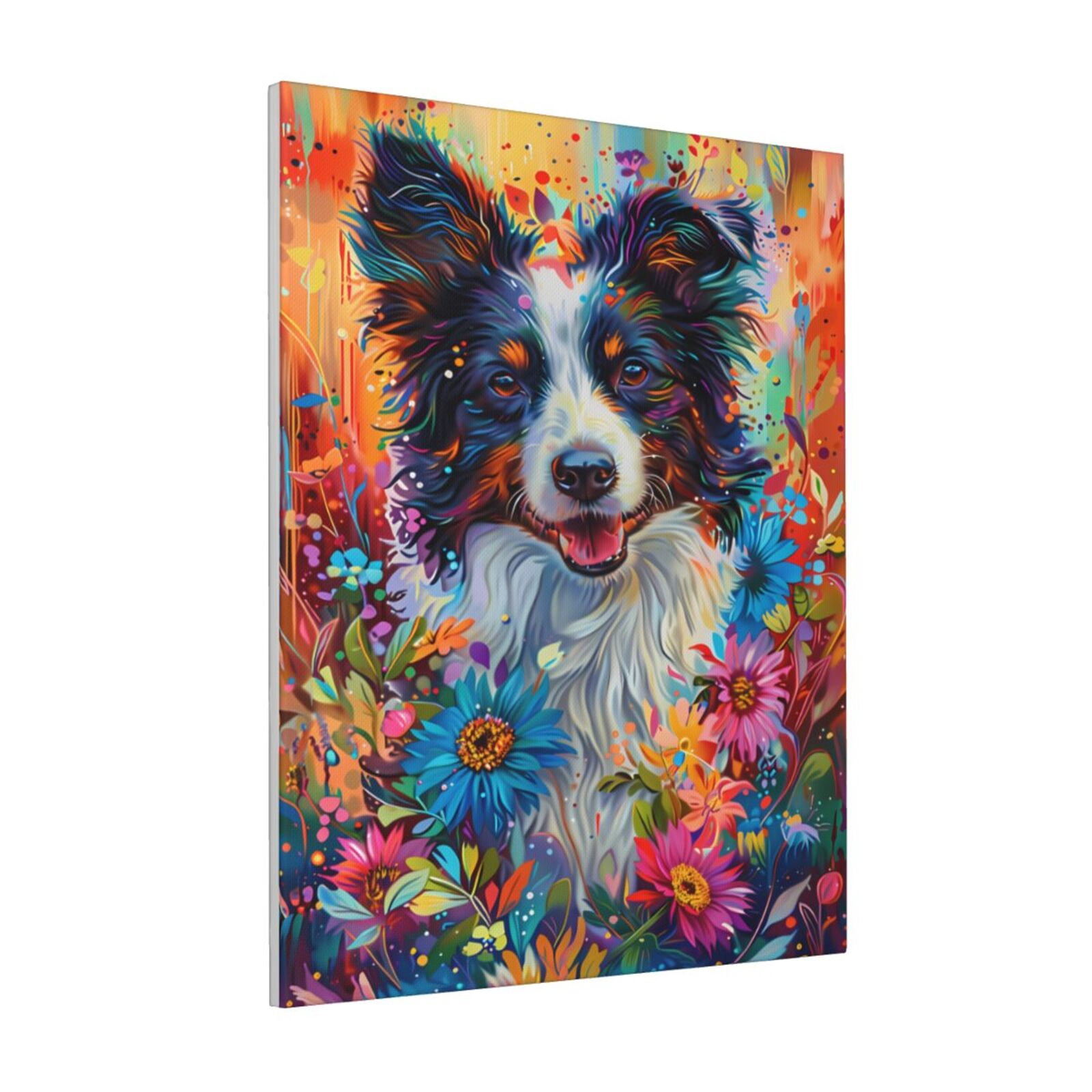 Zeuib Oil Painting Sunflower Puppy Print Farmhouse Canvas Wall Art For ...