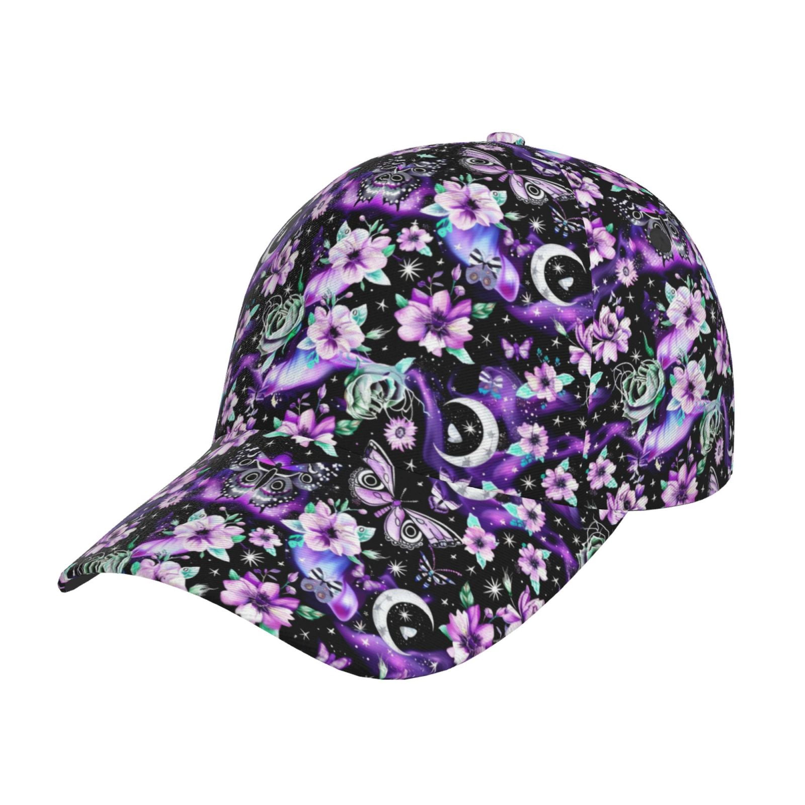 Butterfly Snapback Baseball Cap For Women - Adjustable Polyester Hat With Sweatband - View #3