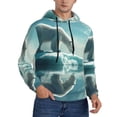 thumbnail image 1 of Zufioo Polar Bear On Iceberg Design Fleece Comfortable Hoodie for Mens,Sweatshirt for Men,Pullover Hooded Sweatshirt for Men -XX-Large, 1 of 5