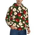Zufioo Red Fruit Design Fleece Comfortable Hoodie for Mens,Sweatshirt