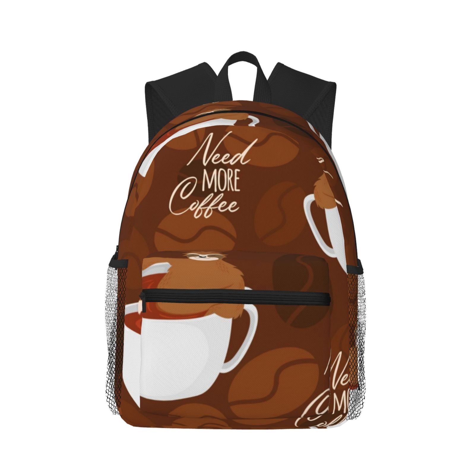 Zeuib Sloths Need More Coffee Backpack，Stylish, Comfortable, and ...