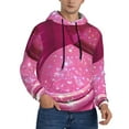 Zufioo Sparkling Pink Toilet Design Fleece Comfortable Hoodie for Mens