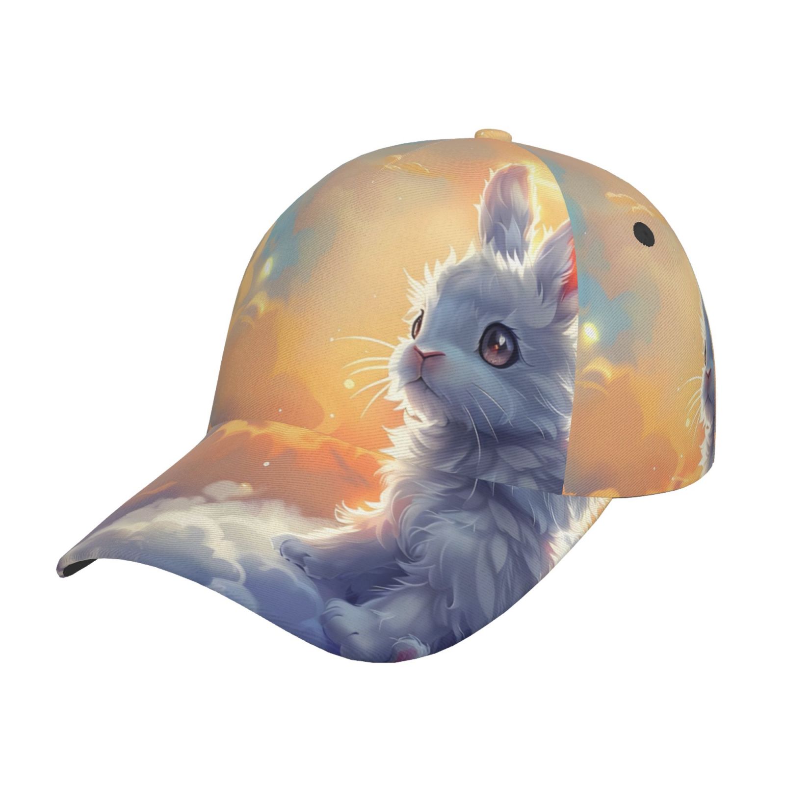 Zeuib Sunshine Colorful Cloud Rabbit Baseball Cap Adjustable Size for ...