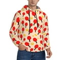 Zufioo Table Tennis Rackets 1 Design Fleece Comfortable Hoodie for Mens