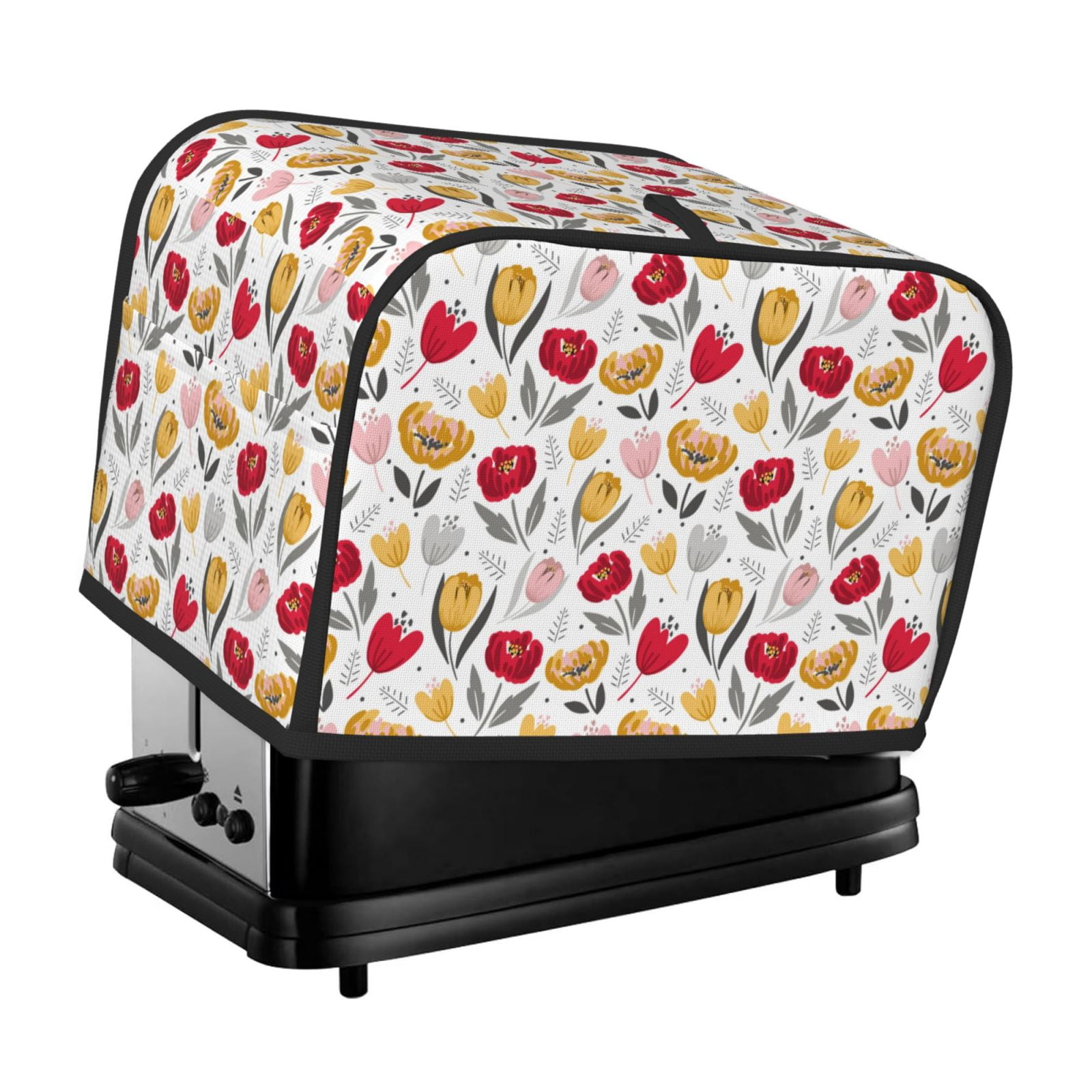 Zeuib Tulips Flowers Four Slice Toaster Dust Cover Appliance Cover And ...