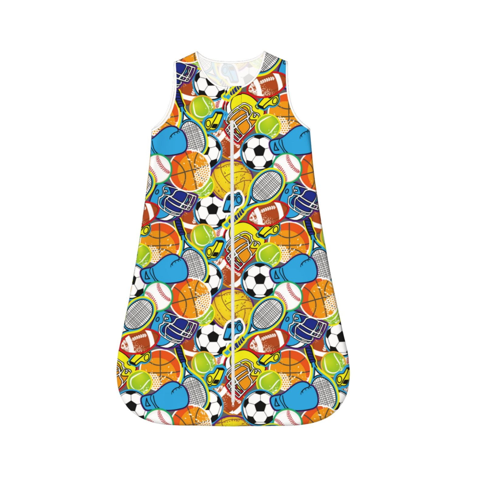 Zeuib Various Balls Toddler Sleep Sack,Sleep Sack With Sleeves, Sleep