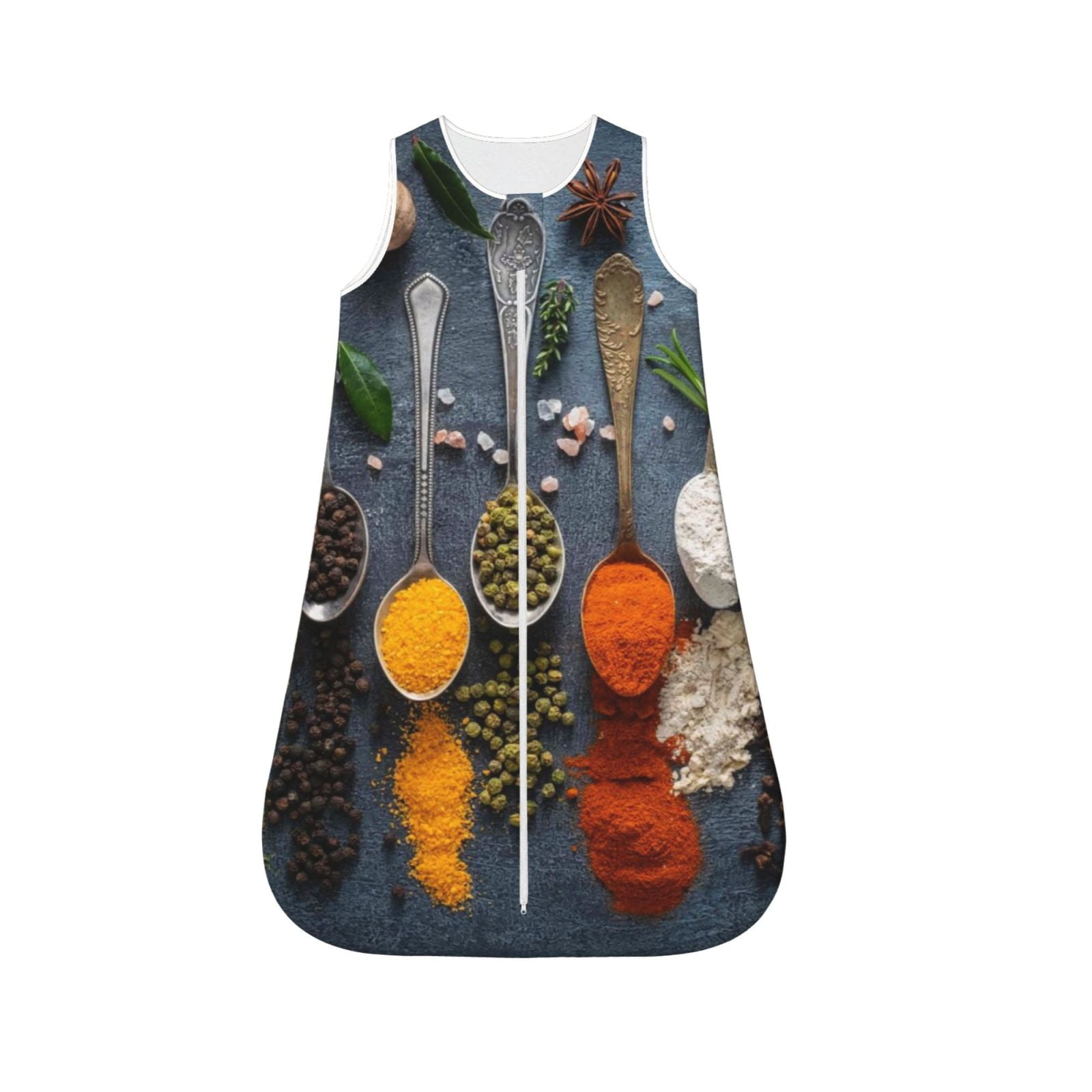 Zeuib Various Herbs And Spices In Spoons Toddler Sleep Sack,Sleep Sack