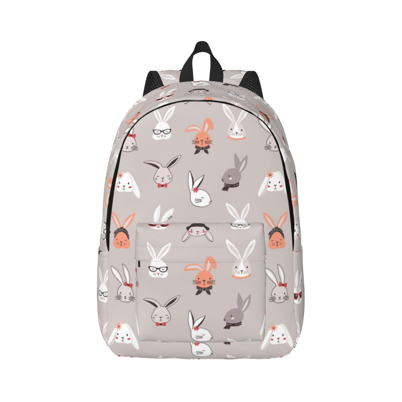 Zeuib Various Rabbits Stylish and Durable Canvas Backpack: Perfect for ...