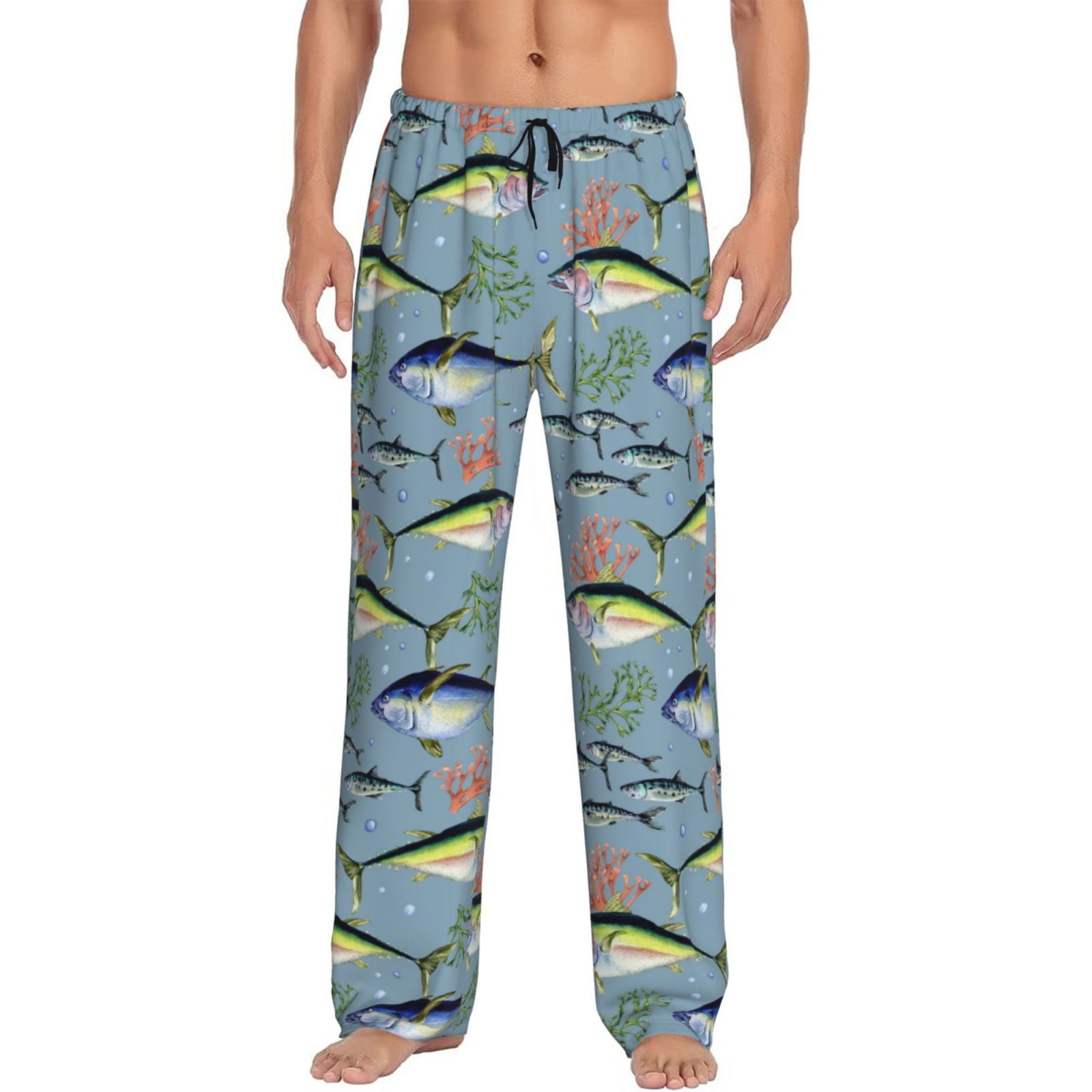 Zeuib Various Wild Sea Fish Men's Pajama Pant Sleep Pajama Lounge Pant