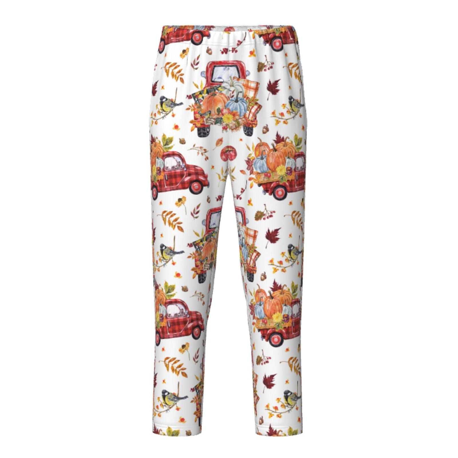 Zeuib Watercolor Fall Print Pajama Pants for Girls Boys,PJ Bottoms for ...