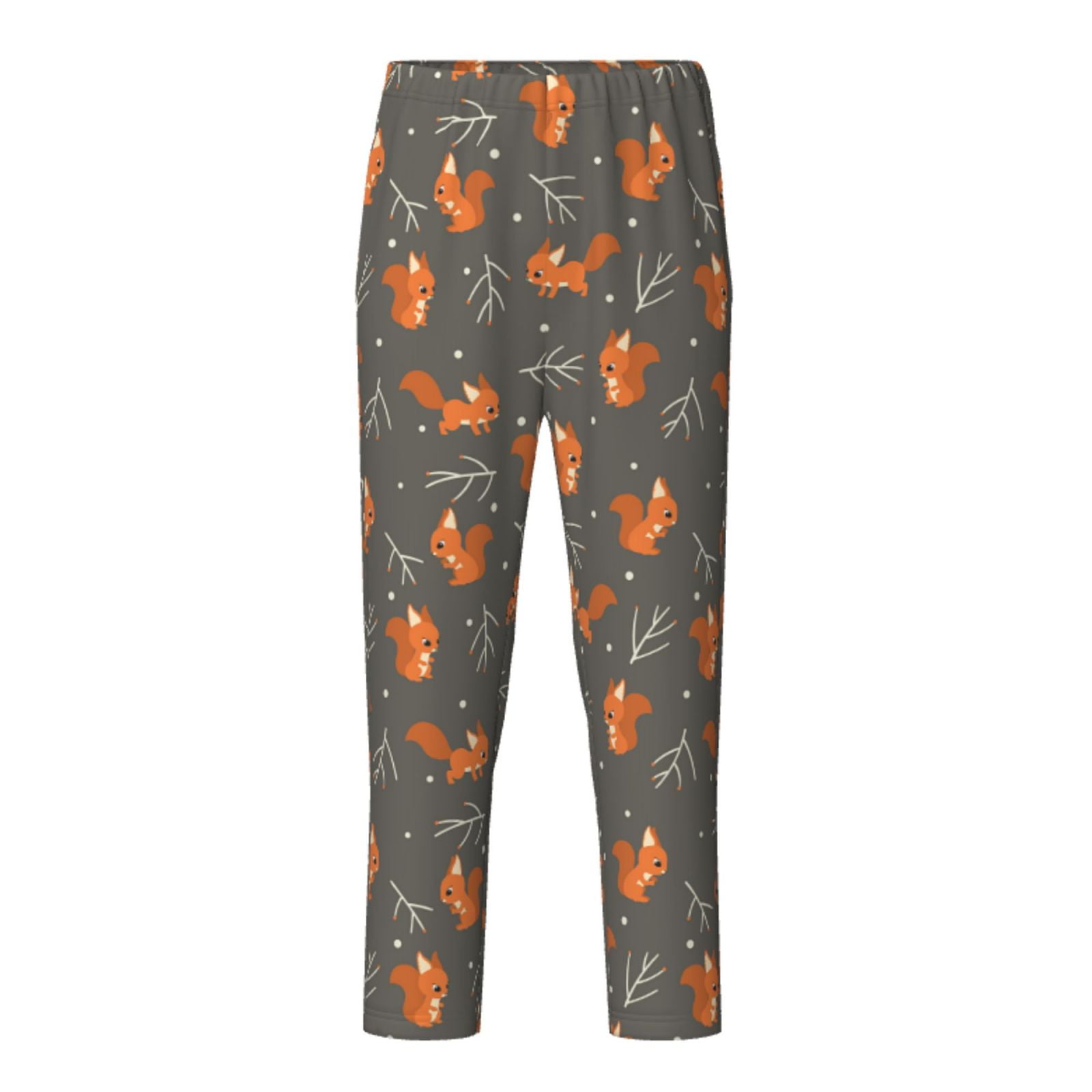 Zeuib cute fall fox leaf Print Pajama Pants for Girls Boys,PJ Bottoms ...