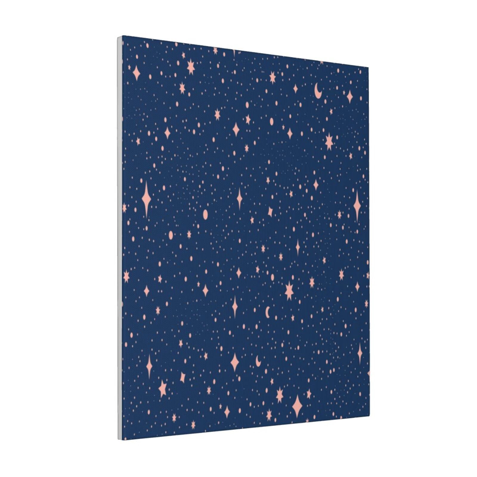 Zeuib star night sky Print Farmhouse Canvas Wall Art For Bedroom,Wall ...