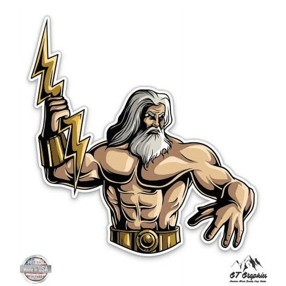 Zeus - 12" Vinyl Sticker Waterproof Decal