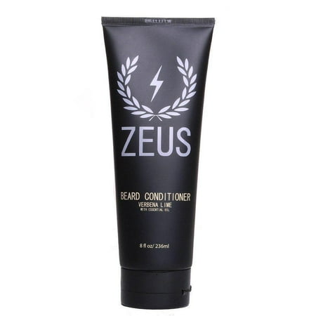 Zeus Beard Conditioner Wash for Men - Verbena Lime Scent - 8oz - Sulfate-Free, Rinse-Out Softener