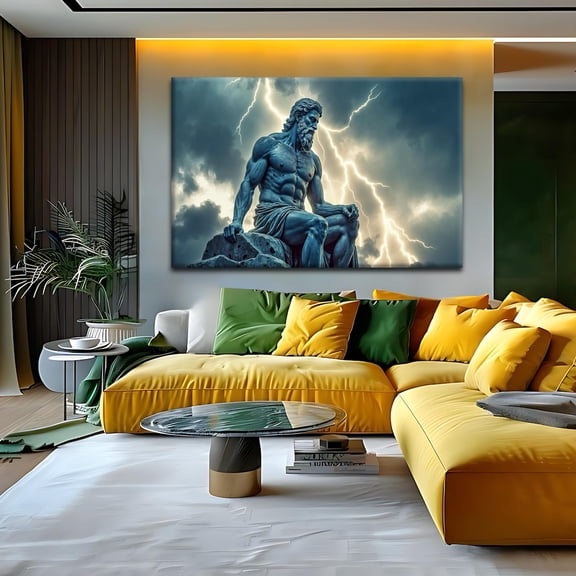 Zeus Greek God Ancient Mythology Decor, Unframed Poster