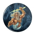 thumbnail image 1 of Zeus Greek God Mythology Lightning Pinback Button Pin, 1 of 5