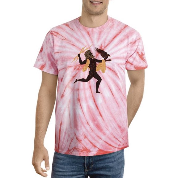 Zeus Greek Vase Painting Tie Dye Cyclone Men -Image by Shutterstock, Male x-Large