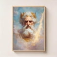 thumbnail image 1 of Zeus King of Gods Art Greek Mythology Energy Print, Unframed Canvas 24x36in, 1 of 4