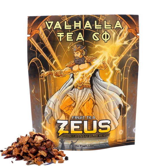 Zeus | Pomegranate, Blueberries, Hibiscus | Fruit Tea | Non-Caffeinated