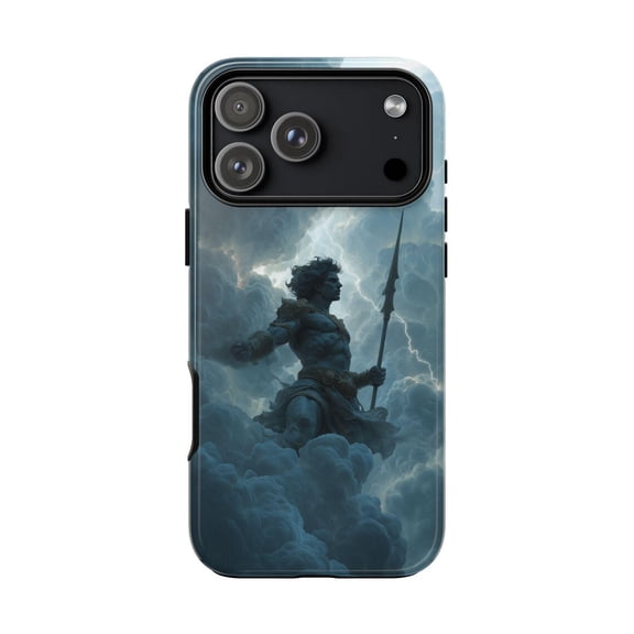 Zeus Storm Ancient Greek Mythology Lightning God Case with iPhone 17 to 11 Pro Max