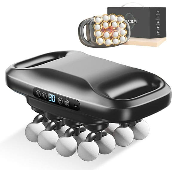 Zevessa Massager - ReliefWave Pro 3 Latest Upgraded Version, 16 Head Massage Gun Deep Tissue, Pain Relief and Stiffness in 4 Minutes, 30 Intensity Levels & Smart Mod