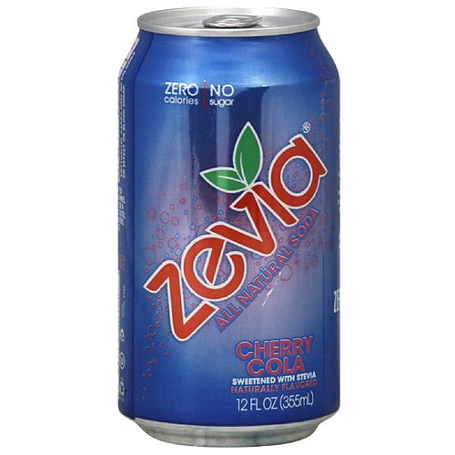Zevia Cherry Cola All Natural Soda, 12 fl oz, 6 pack, (Pack of 4