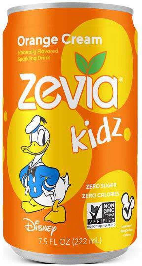 Zevia Kidz Orange Cream Zero Calorie Soda 6Pk 45 FO Pack of 4