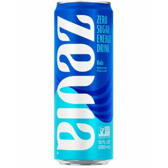 Zevia Non-GMO Zero Calorie Energy RTD Kola 12 fl oz Pack of 2