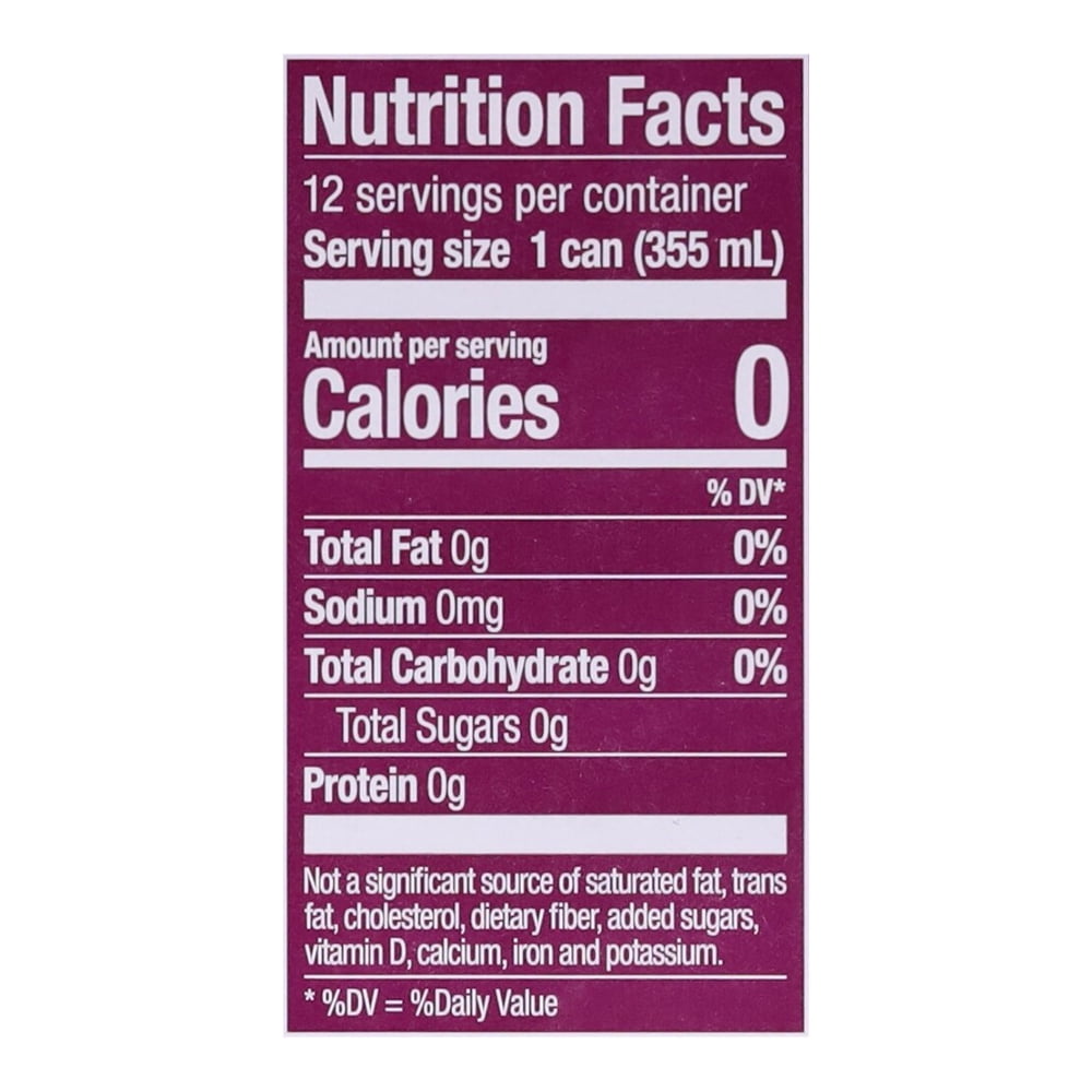 Zevia Zero Sugar Black Cherry Soda 12 - 12 fl oz Cans
