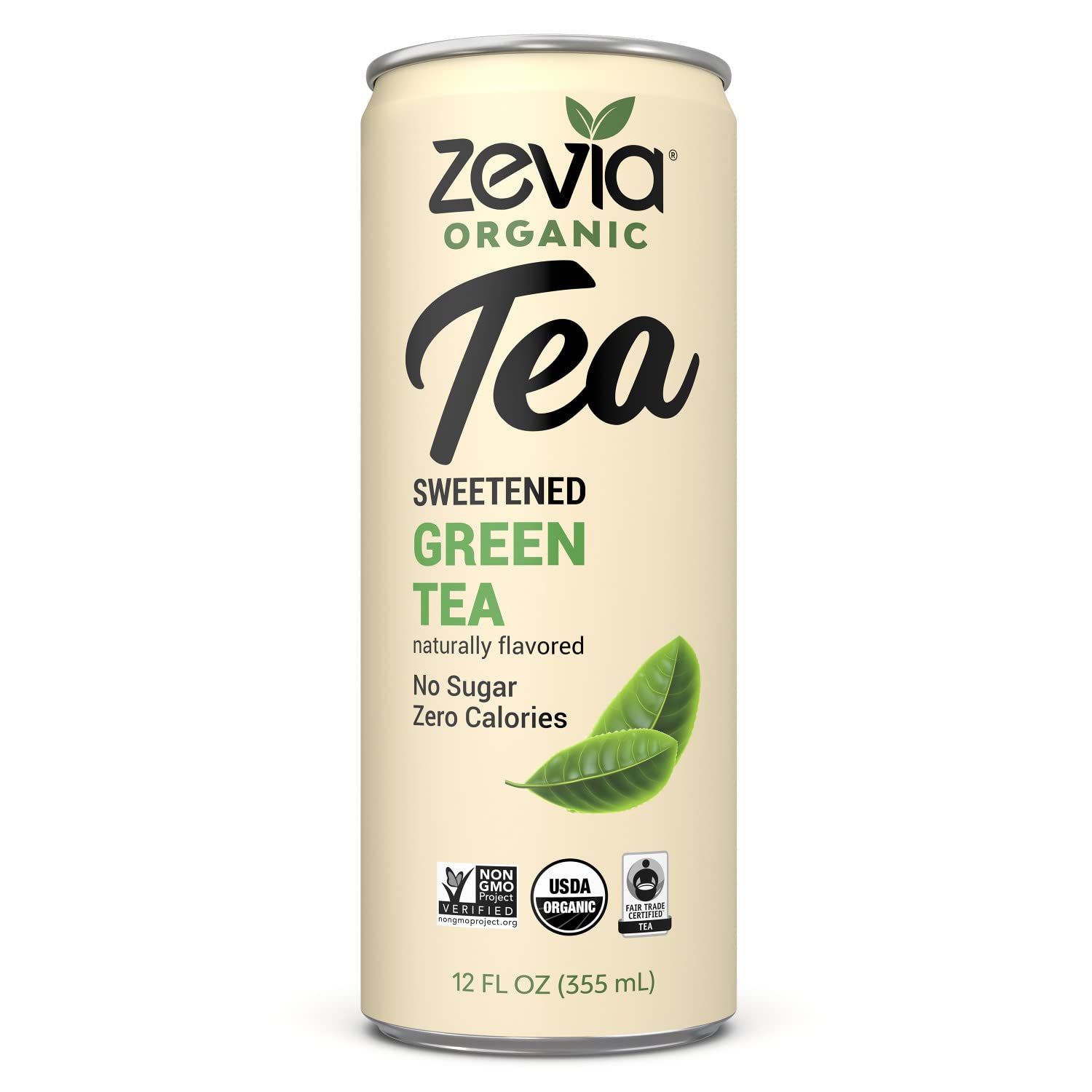 Zevia, Tea Sweetened Green Organic, 12 Fl Oz