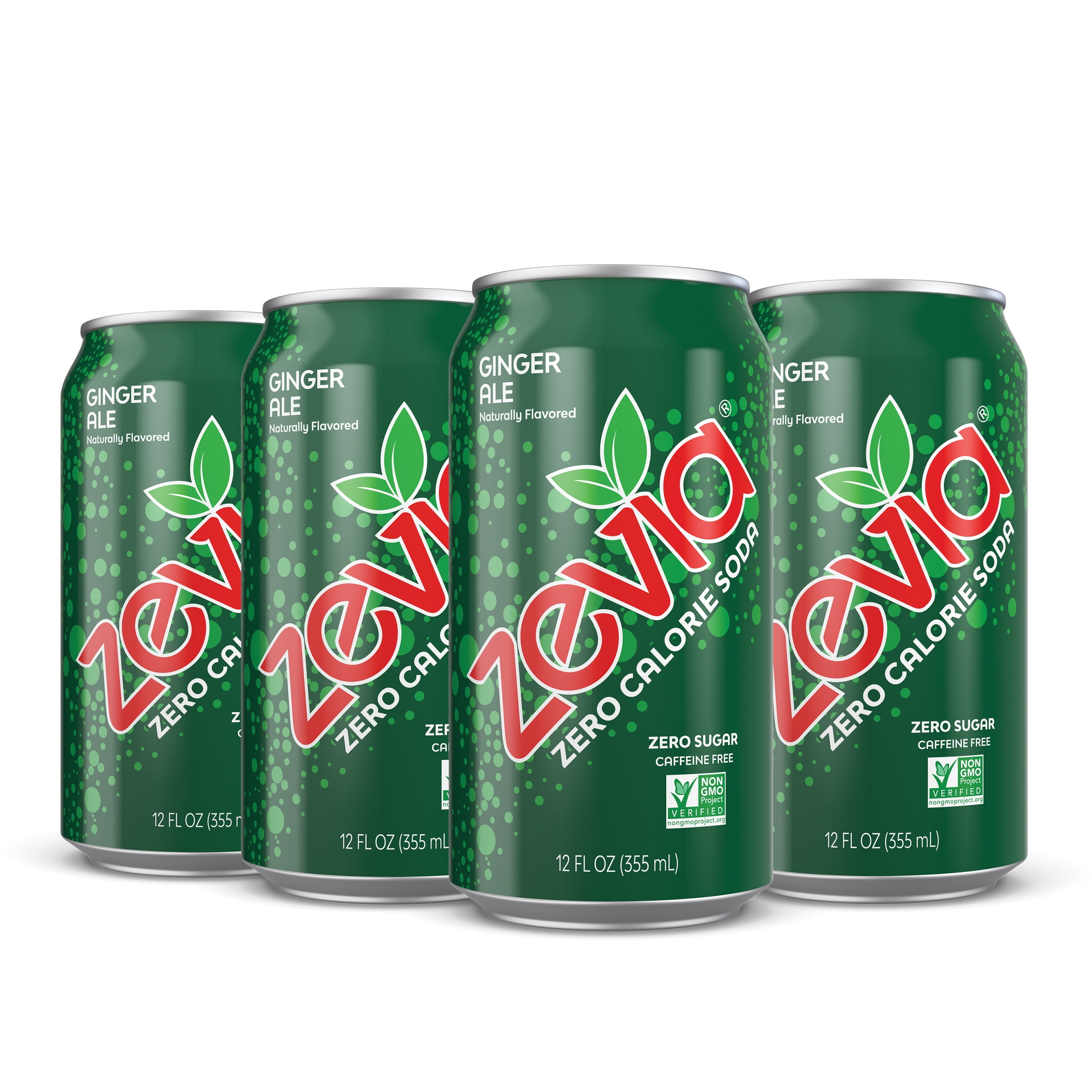 Zevia Zero Calorie, Caffeine-Free Ginger Ale Soda Pop, 12 Fl Oz, 6 Pack ...