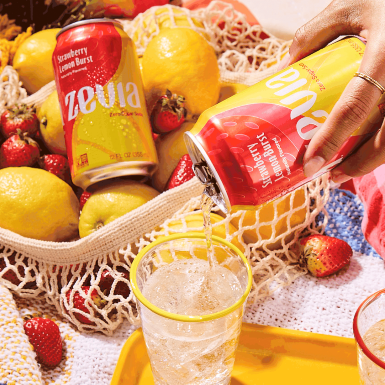 Zevia Zero Calorie, Caffeine Free Strawberry Lemon Burst Soda Pop
