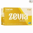 thumbnail image 1 of Zevia Zero Calorie Soda, Cream Soda, 12 Ounce Cans (Pack of 6), 1 of 5