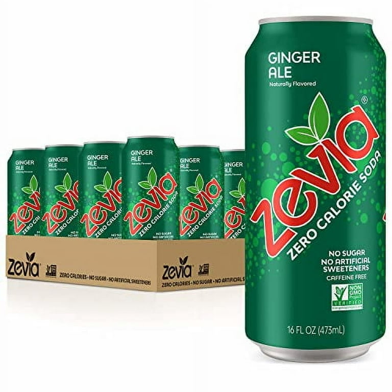 その他 suniega Zevia Zero Calorie Soda, Ginger Ale, 16 Ounce Cans (Pack Of 12