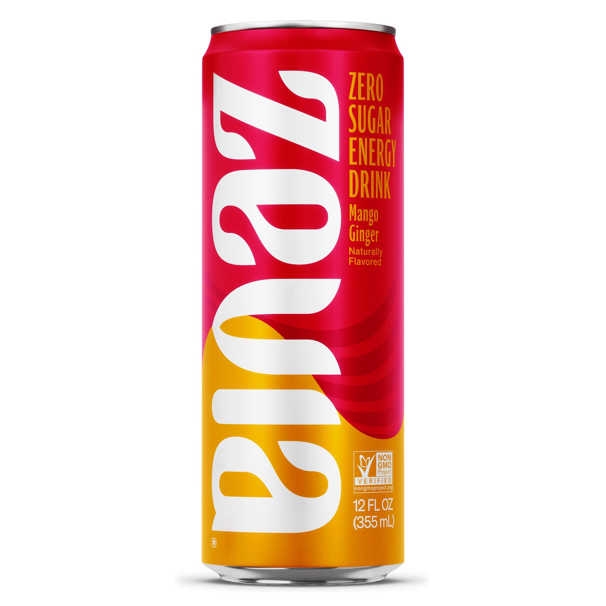 Zevia, Energy Drink, 12 Fl Oz (Pack of 12), Mango Ginger - Walmart.com