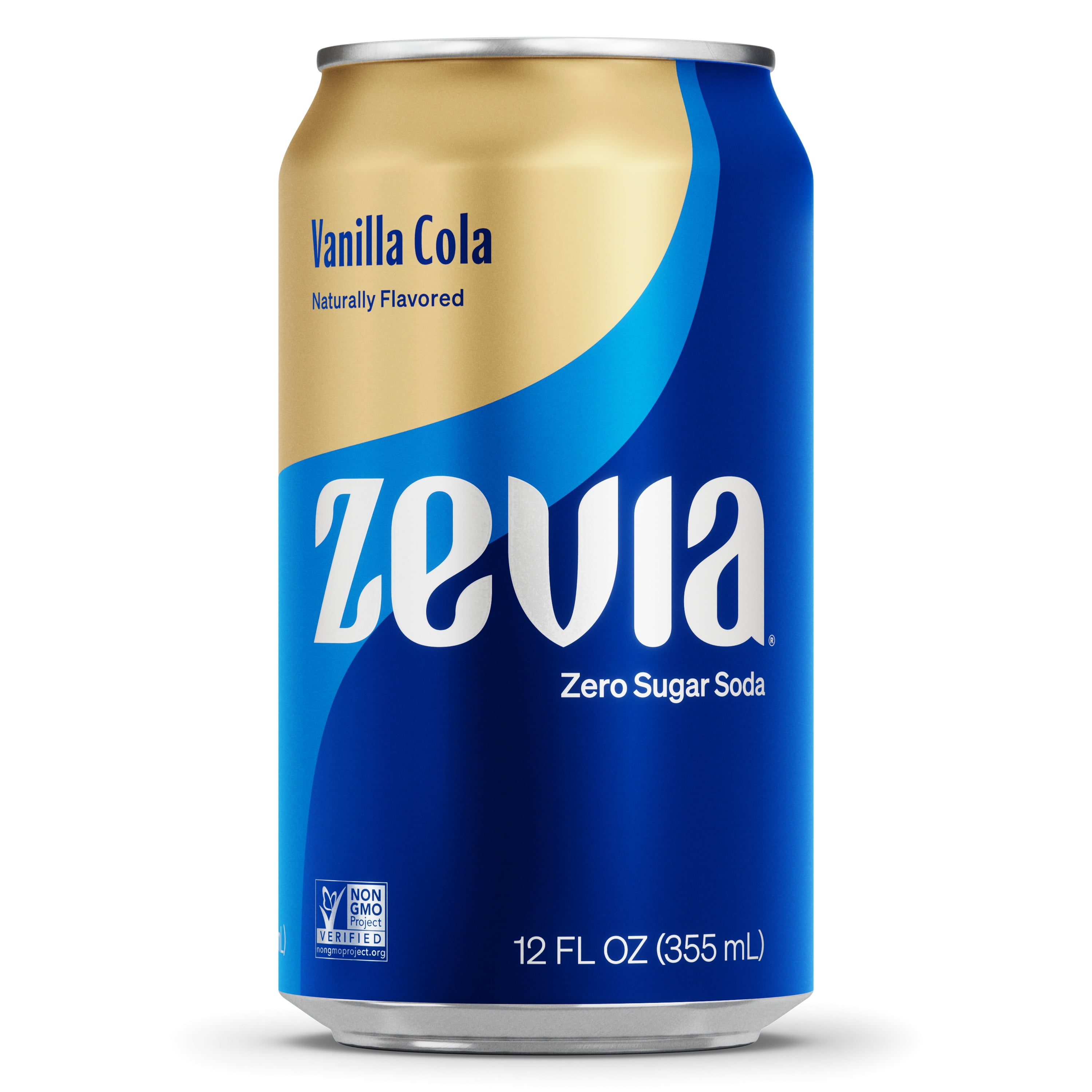 Zevia Zero Sugar, Creamy Vanilla Cola Soda, 12 Fl Oz, Free of Zevia Zero Sugar, Creamy Vanilla Cola Soda, 12 Fl Oz, Free of