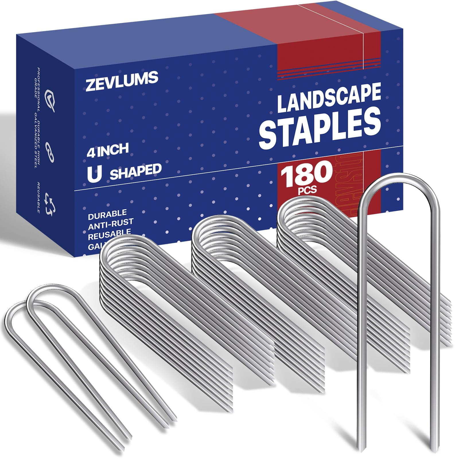 Zevlums Garden Stakes UShaped AIF4 Drip Irrigation Tubing Stakes