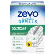 Zevo Compact Flying Insect Trap Refill - 6 Refill Cartridges