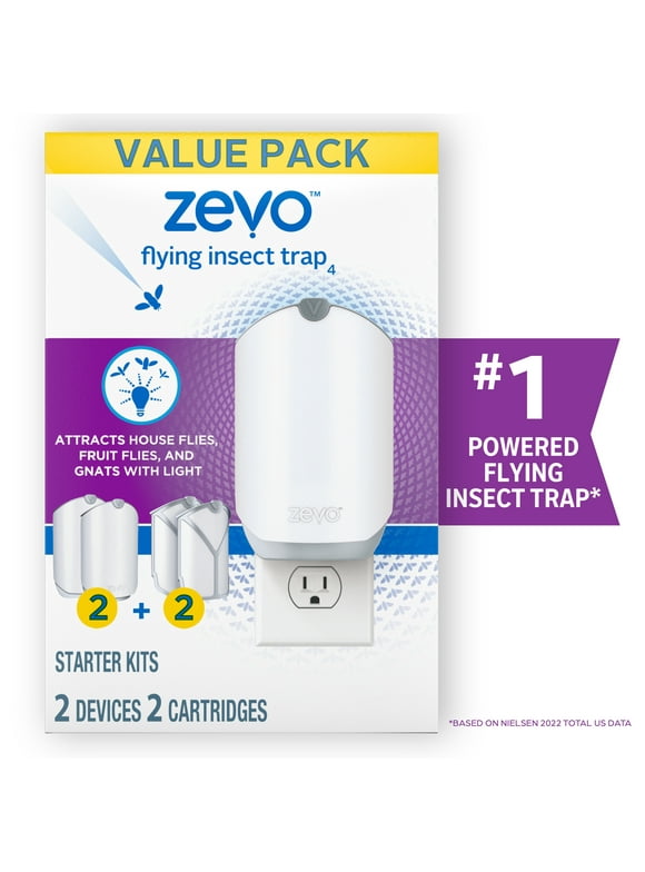 Zevo Flying Insect Trap, Fly Trap (Twin Pack)