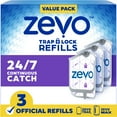 thumbnail interactive-video image 1 of Zevo Flying Insect Trap Refill: 3 Indoor Light Trap Refill Cartridges Capture House Flies, Fruit Flies, and Gnats (3 Refill Cartridges), 1 of 14